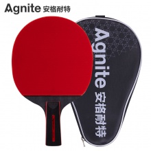 安格耐特（Agnite）F2325 五星乒乓球直拍單拍 弧圈快攻反膠 乒乓球拍單塊裝